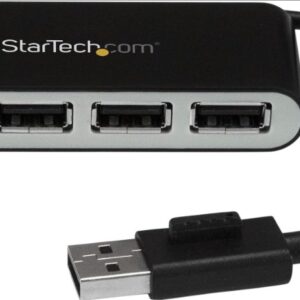 StarTech Portable 4 Port USB 2.0 Hub with cable