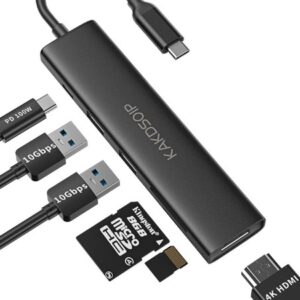 USB C Hub, Kakdsoip - Multifunction 6-In-1